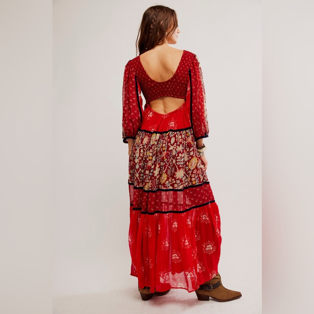 𝓯𝓹 Free People ~ Bali Laurel Maxi Dress - Picture 11 of 12